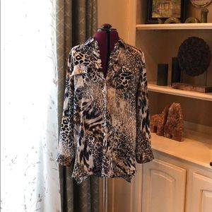 Chico’s size 0. Animal print blouse/tunic